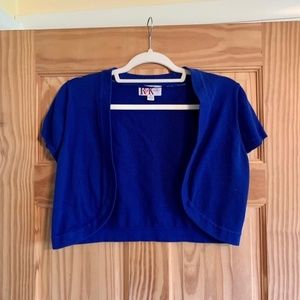 R&K Originals Blue Shrug Size 10